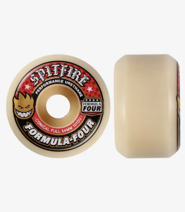 Spitfire Formula Four Wheels Conical Full 101DU White 54 MM