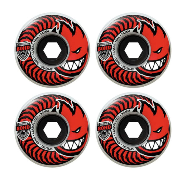 Spitfire Soft Wheels HD Classic Full 80 Clear 54 MM