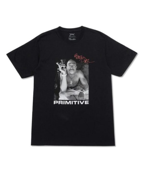 Primitive Skateboarding x Tupac Smoke Skate T-Shirt - Black XL