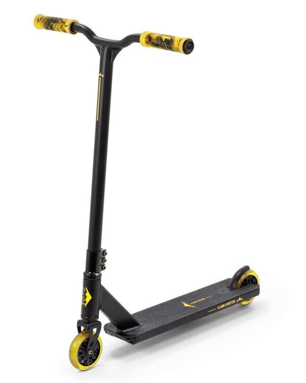 SLAMM CLASSIC V8 COMPLETE STUNT SCOOTER - BLACK / YELLOW