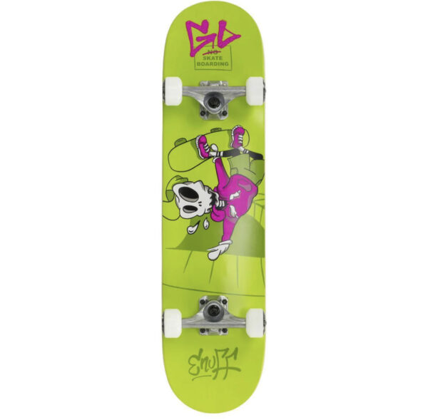 Enuff Skateboards Skully Green Factory Complete Skateboard 7.75"