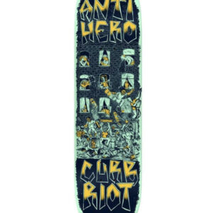 Anti Hero Curb Riot III Skateboard Deck Multi Colour 8.25