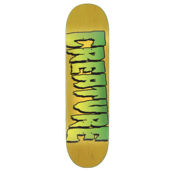 CREATURE SKATEBOARD DECK - LOGO STUMP YELLOW 8"