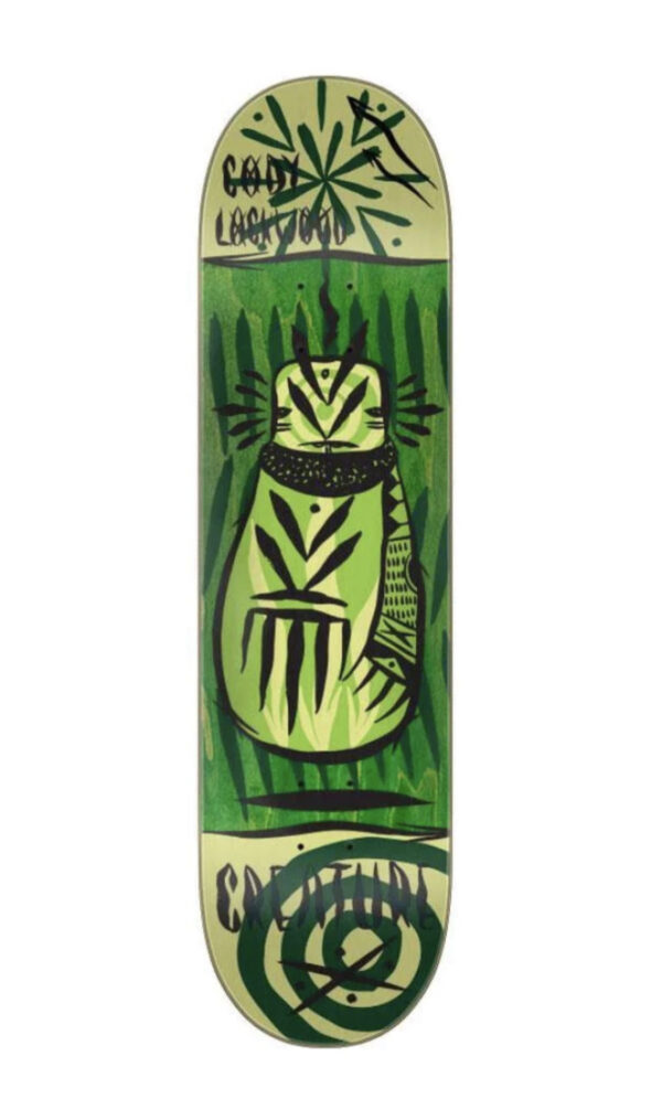 Creature Pro Skateboard Deck Lockwood Token Powerply Green 8.25"