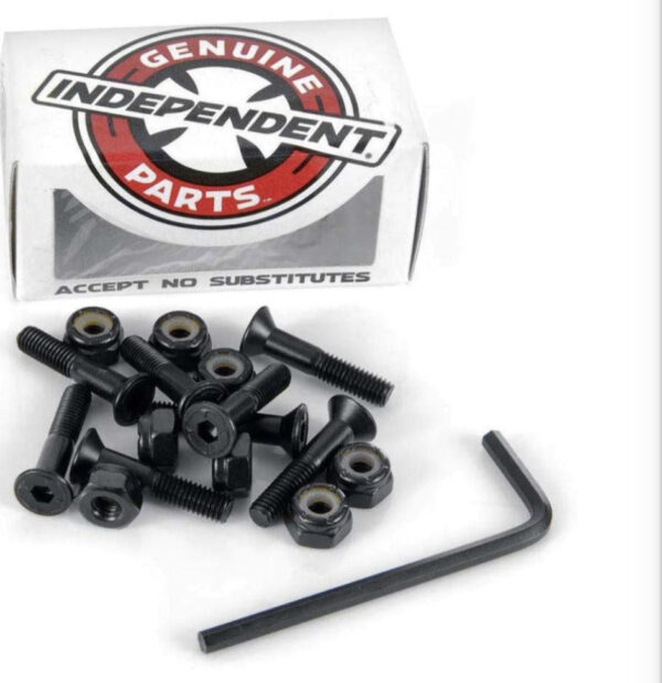 Indy Allen Key Skateboard Bolts Black 7/8"